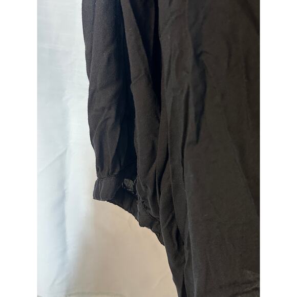 Chelsea Studio Tunic Shirt with Lace Black button down Rayon womens 3xl - Picture 5 of 5